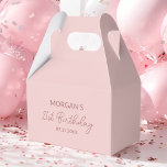 Caixinha De Lembrancinhas Festa de aniversário Cor-de-Rosa Rosa Muito Obriga<br><div class="desc">Torne o seu evento inesquecível com as nossas Caixas de Favor Rosa-Blush Moderno, Na moda de Monograma! Apresentando um vibrante design cor-de-rosa-claro e personalizado com seu monograma em uma fonte moderna e elegante, essas caixas de favor adicionam um toque chic e personalizado às suas celebrações. Perfeitos para casamentos, aniversários, ou...</div>