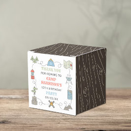 Caixinha De Lembrancinhas Festa de aniversário de acampamento Obrigado