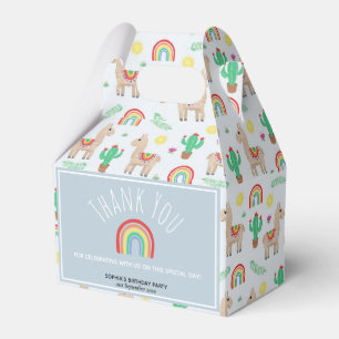 Caixinha De Lembrancinhas Festa de Aniversário de criança do Rainbow Lama