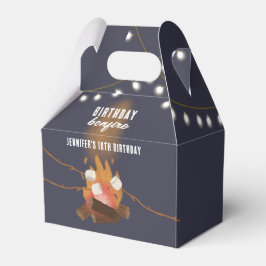 Caixinha De Lembrancinhas Festa de aniversário de Fogo e Acampamento no Exte