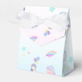 Caixinha De Lembrancinhas Festa de aniversário de gradiente do arco-íris de 