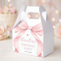 Festa de Aniversário de Menina com Laço Rosa Charm