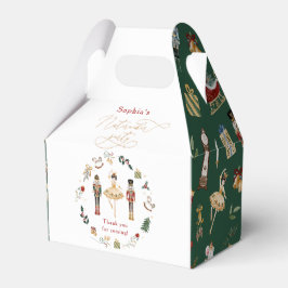 Caixinha De Lembrancinhas Festa de aniversário de Natal verde-ouro