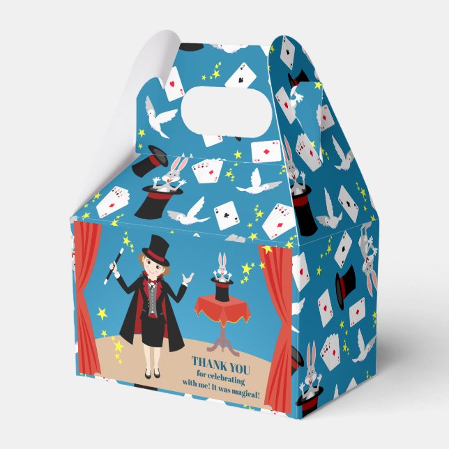 Caixinha De Lembrancinhas Festa de Aniversário do Mago (Frente)