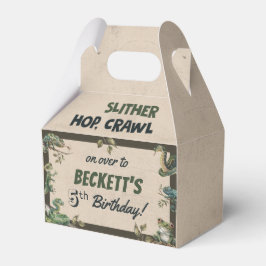 Caixinha De Lembrancinhas Festa de aniversário do Reptile Themed Kid
