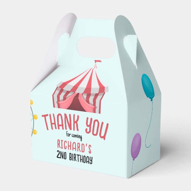 Caixinha De Lembrancinhas Festa de aniversário do Tema do Carnaval (Frente)