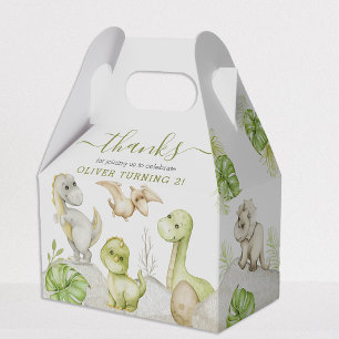 Caixinha De Lembrancinhas Festa de Aniversário Infantil de Dinossauros com A