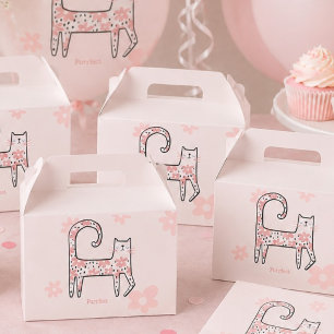 Caixinha De Lembrancinhas Festa de Aniversário Moderna e Caprichosa com Gato