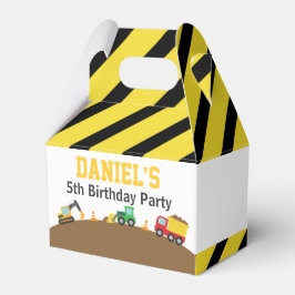 Caixinha De Lembrancinhas Festa de Aniversário Tema Veículos de Construção p