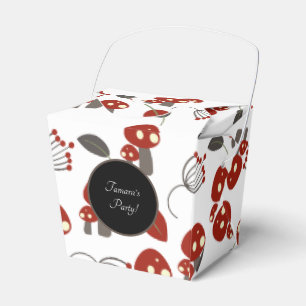 Caixinha De Lembrancinhas Festa de aniversário Verde da Madeira de Cogumelo