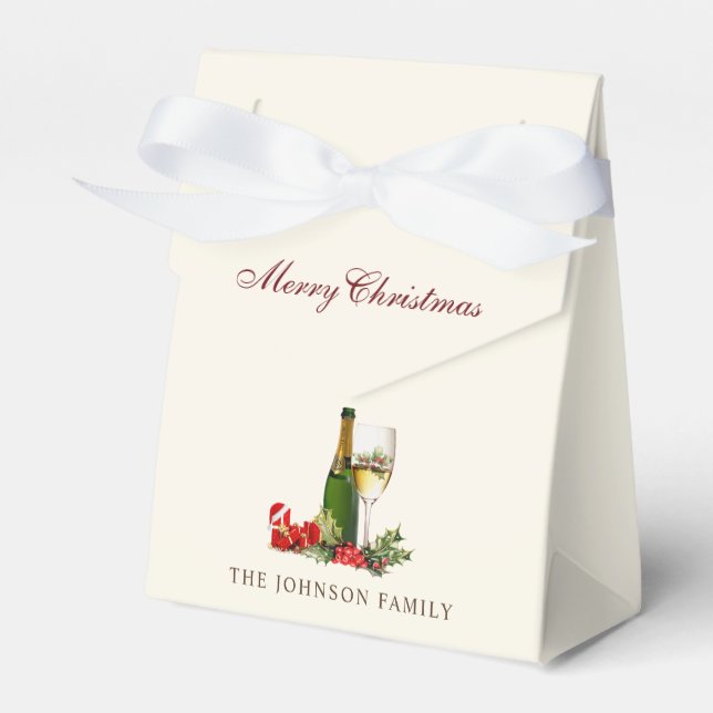Caixinha De Lembrancinhas Festa de Cocktail de Natal (Frente)