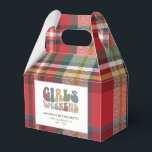 Caixinha De Lembrancinhas Festa de Despedida de Solteira Fim de Semana das M<br><div class="desc">Abrace o espírito da viagem definitiva entre garotas com nossas caixas de lembranças personalizadas com tipografia retrô para fim de semana de despedida de solteira! Essas caixas de lembranças elegantes e sofisticadas servem como um memento perfeito de uma escapada memorável com suas damas favoritas. A frente da caixa exibe uma...</div>