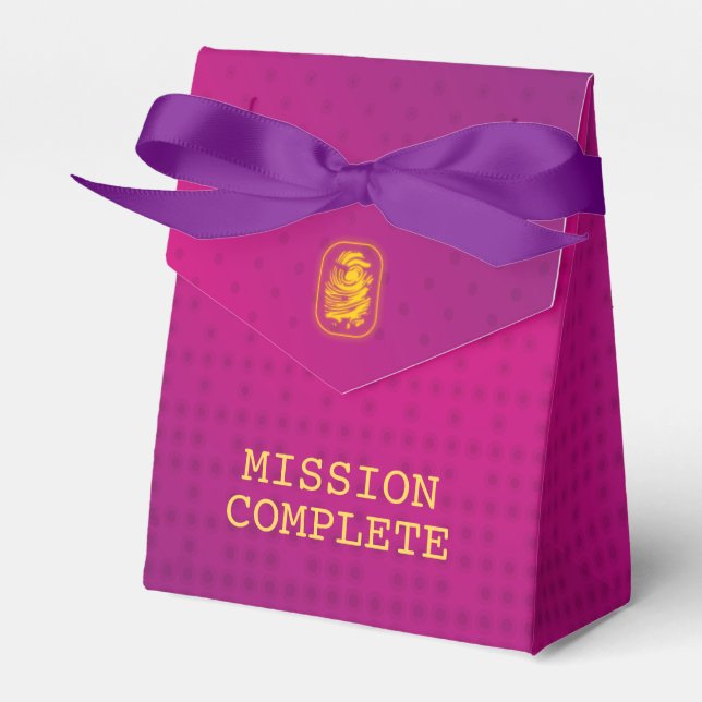 Caixinha De Lembrancinhas Festa de Espião COMPLETA da MISSÃO (Frente)