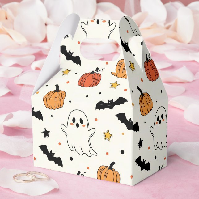 Caixinha De Lembrancinhas Festa de fantasia de Dia das Bruxas Divertidas (Casamento)