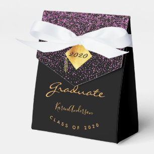 Caixinha De Lembrancinhas Festa de formatura 2020 formando ouro roxo