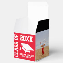 Festa de formatura única vermelha