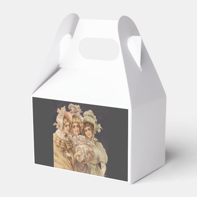 Caixinha De Lembrancinhas Festa de Natal vitoriana vitoriana (Frente)