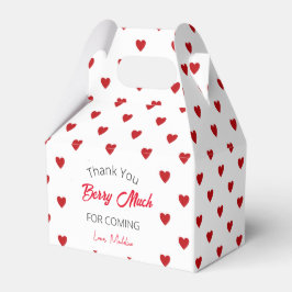 Caixinha De Lembrancinhas Festa de Verão de Morango Obrigado