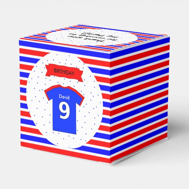 Caixinha De Lembrancinhas Festa infantil Nome personalizado do 9º aniversári (Verso)