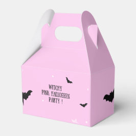 Caixinha De Lembrancinhas festa rosa do halloween, convite,