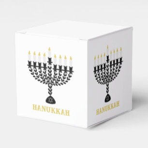 Caixinha De Lembrancinhas Festival Simples de Luzes Menorah Hanukkah