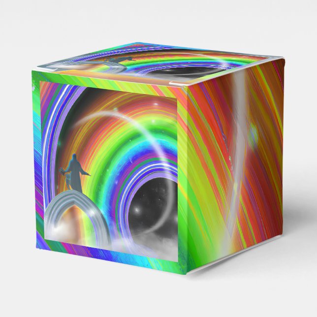 Caixinha De Lembrancinhas Figura Misteriosa no Stargate Inter-Dimensional (Frente)