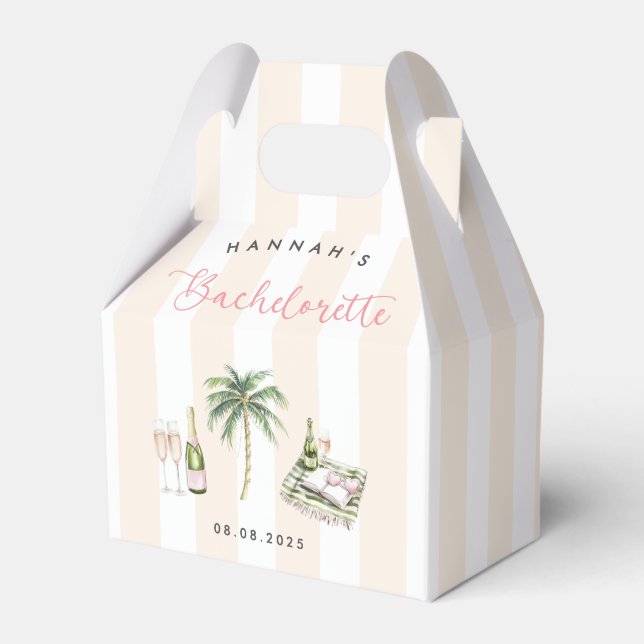 Caixinha De Lembrancinhas Fim de Semana de Despedida de Solteira no País do  (Frente)