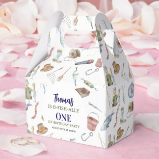 Caixinha De Lembrancinhas Fishing 1st Birthday | O-Fish-Ally One party