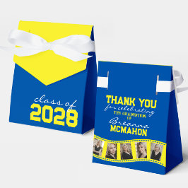 Caixinha De Lembrancinhas Fita de Colagem de Fotos Azul e Amarelo