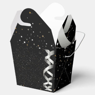 Caixinha De Lembrancinhas Fita de Prata 