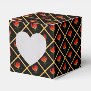 Caixinha De Lembrancinhas Flame Lily Gloriosa Favor Box