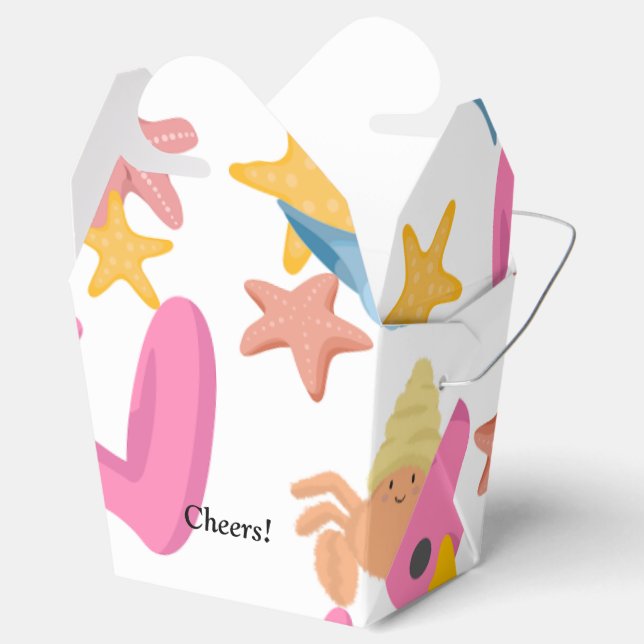 Caixinha De Lembrancinhas Flaming summer party (Aberto)