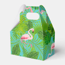 Flamingo tropical Palm Gift Box