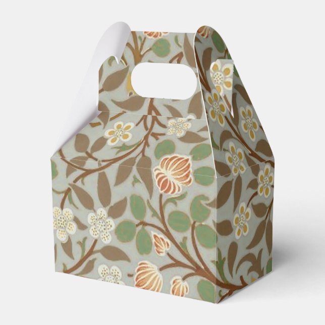 Caixinha De Lembrancinhas Flor de Botânica Trevo de William Morris (Frente)