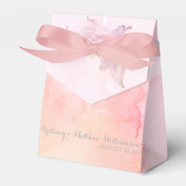 Caixinha De Lembrancinhas FLOR DE COLUMBINA ROSA SPLASH DE Aquarela