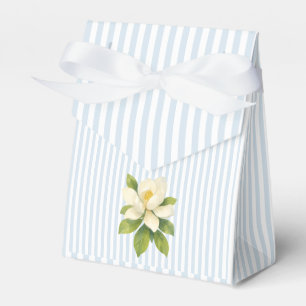 Caixinha De Lembrancinhas Flor de Magnólia Preppy de Listra Azul