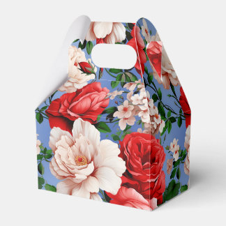 Caixinha De Lembrancinhas Flor Grande da Rosa vermelha Retroativa