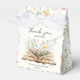 Caixinha De Lembrancinhas Flor selvagem Chá de fraldas do Tema do Livro