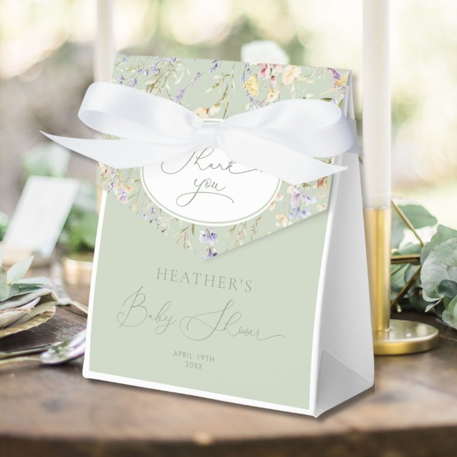 Caixinha De Lembrancinhas Flor Selvagem em Chá de fraldas Bloqueado (Criador carregado)