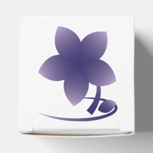 Caixinha De Lembrancinhas Flor violeta - nb
