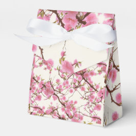 Caixinha De Lembrancinhas Florais Elegantes de Cerejeira Rosa Suave