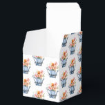 Caixinha De Lembrancinhas Floral Aquarela Pintada à Mão<br><div class="desc">Desenho floral aquarela pintado à mão com nome personalizado elegante e moderno.</div>