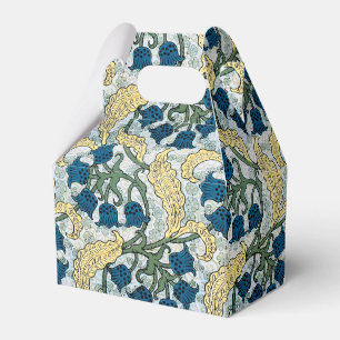 Caixinha De Lembrancinhas Floral Blue Flowers Lily Valley Repetindo