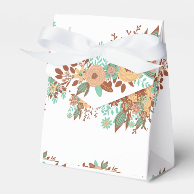 Caixinha De Lembrancinhas Floral Boho Moderna  (Frente)