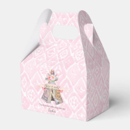 Caixinha De Lembrancinhas Floral Boho Tribal Teepee Wild One primeiro aniver