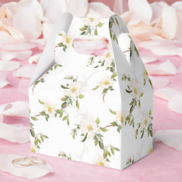 Caixinha De Lembrancinhas Floral Branco Romântico