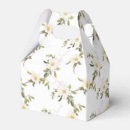 Caixinha De Lembrancinhas Floral Branco Romântico