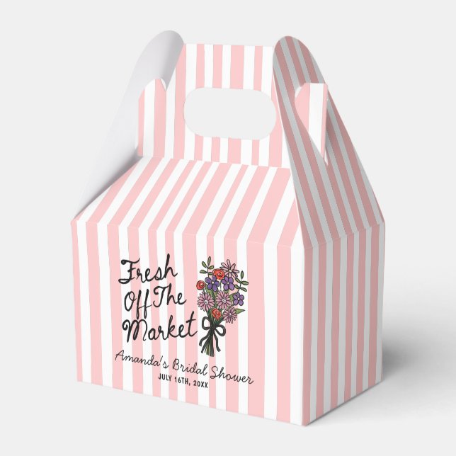 Caixinha De Lembrancinhas Floral Bridal Shower  (Frente)