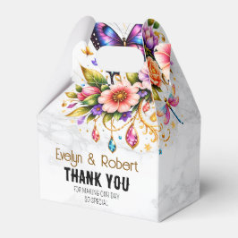 Caixinha De Lembrancinhas Floral Butterfly Gift Box – Custom Name & Message