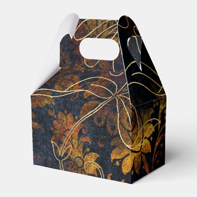 Caixinha De Lembrancinhas Floral Damask Antigo (Frente)